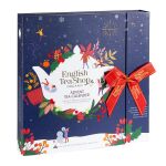 ETS - Teebuch Adventskalender mit Schleife "Christmas Night", 25 x BIO-Tees in Pyramidenbeutel