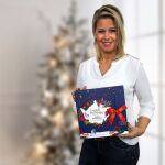 ETS - Teebuch Adventskalender mit Schleife "Christmas Night", 25 x BIO-Tees in Pyramidenbeutel