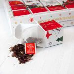 ETS - Puzzle Tee Adventskalender "Red Christmas", 25 x koffeinfreie BIO Tees in Pyramidenbeuteln