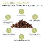 Nelken handselektiert ganz, BIO, 250g