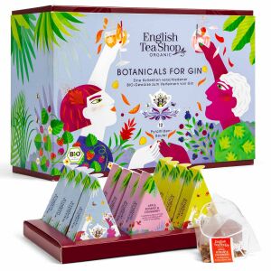 ETS - Botanicals for Gin Set, Geschenkbox Gin Gewürz-Kollektion, BIO, 12 Pyramidenbeutel