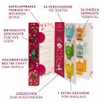 ETS - Tee Adventskalender "Weihnachtsgeschichte", 24 Bio Tees & Geschichte zum Lesen